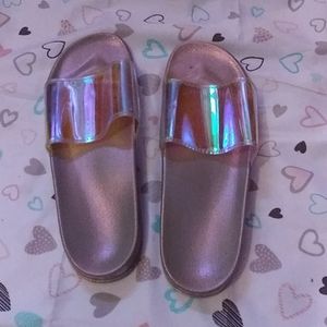 S9-10 holographic womens slides